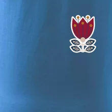 Folklór na prsníku kvetina štvorlistá