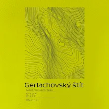 Gerlachovský štít - vrstevnice v obdĺžniku