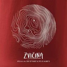 Zvičina - vrstevnice v kruhu