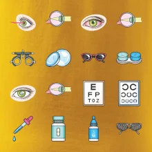 Očný lekár ikony Očný lekár ikony
