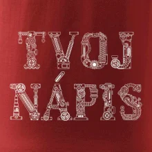 Steampunk vlastný nápis