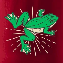 Žaba zelená kreslená