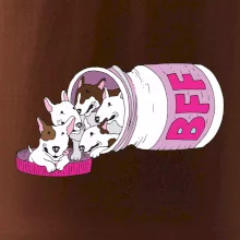 Bullterrier Friends Forever ružové (Pecka design)