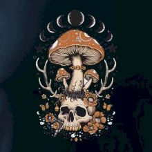 Goblincore magical mushroom