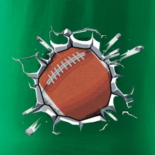 Americký futbal lopta v triku Americký futbal lopta v triku