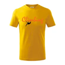 Climbing písací text