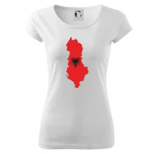 Albánsko mapa a znak