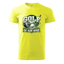 Golfová palica s loptičkou eat sleep repeat