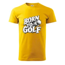 Born to golf černobílý drsný potisk