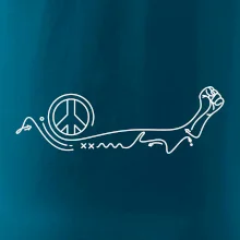 Päsť a symbol mieru