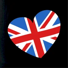 Británia srdce prsník