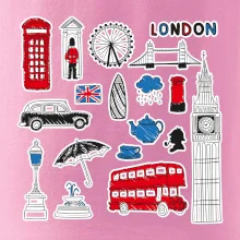 Velká Británie - kreslené ikonky