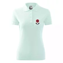 Folklór na prsníku kvetina guľatá