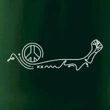 Päsť a symbol mieru