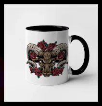 Hlava barana s ružami