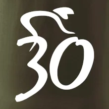 Cyklista oslavuje tridsiatku (30)