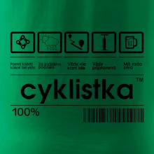 Čiarový kód - cyklista / cyklistka Čiarový kód - cyklista / cyklistka
