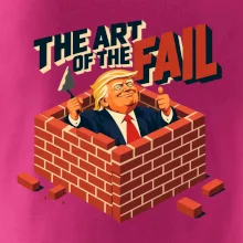 Donald Trump zazděný ve vlastní zdi