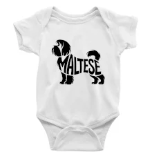 Maltézsky psík nápis v tele
