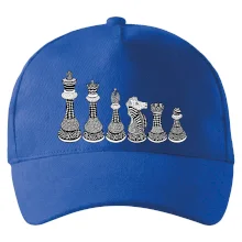 Šachové figúrky v rade - kreslené