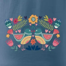 Folklór - dva farebné vtáčiky
