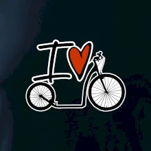 I love kolobežka veľké a malé koleso I love kolobežka veľké a malé koleso