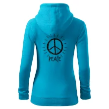 Peace symbol čiernobiely