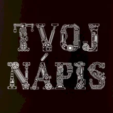 Steampunk vlastný nápis