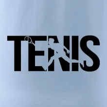 Tenis nápis silueta