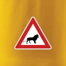 Dopravná značka - Pozor lev