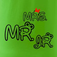 Mr, Mrs a Jr rodinná trička