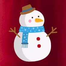 Snehuliak so šálom