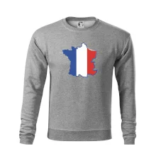 Francúzska vlajka mapa obrys Francúzska vlajka mapa obrys