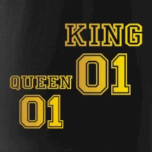 King - Queen - 01 dres - zlatá potlač