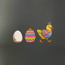 Evolúcia vajíčka - veľká noc - sliepka