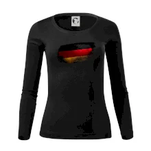 Nemecká vlajka ohryzaná Nemecká vlajka ohryzaná