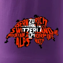 Mapy - názvy miest - Švajčiarsko