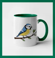 Sýkorka modrinka na vetve