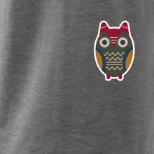 Folklór na prsníku sova