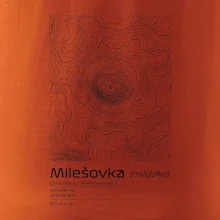 Milešovka - vrstevnice v obdĺžniku