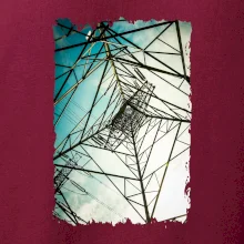 Farebné nebo - stožiare vysokého napätia