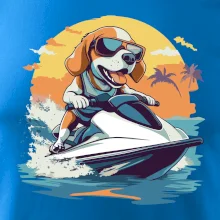 Bígel na vodnom skútri