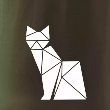 Origami mačka z boku