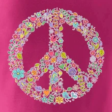 Peace symbol lístočky
