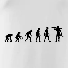 Evolúcia drevorubač - píla a kmeň Evolúcia drevorubač - píla a kmeň