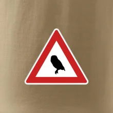 Dopravná značka - Pozor sova Dopravná značka - Pozor sova
