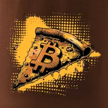 Bitcoin oranžová pizza