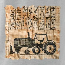 Egyptské hieroglyfy traktor