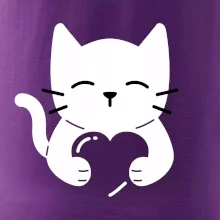 Mačka drží srdce Mačka drží srdce