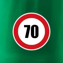 Dopravná značka - obmedzenie rýchlosti 70 Dopravná značka - obmedzenie rýchlosti 70